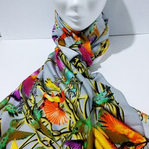 Foulard seda flores