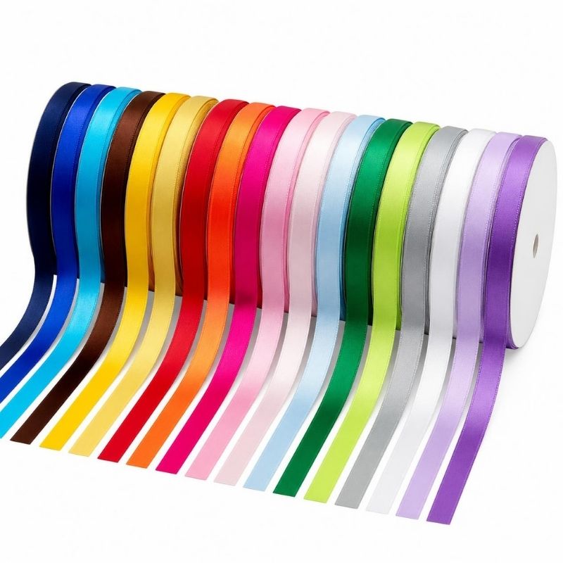 Cinta de raso 8 mm. Varios colores.
