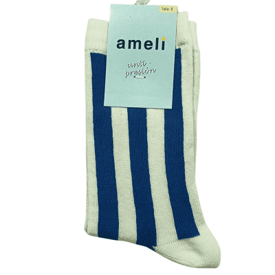 Calcetín Rayas Deportivo Infantil Unisex