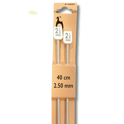 Aguja Tricotar 40 cm - 2.5mm