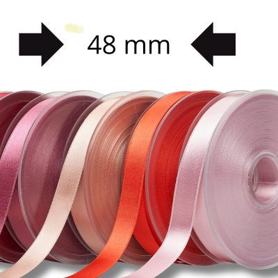 Cinta de Raso 48 mm. Varios colores. Precio por metro