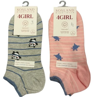 Calcetin invisible animales soxland Mujer