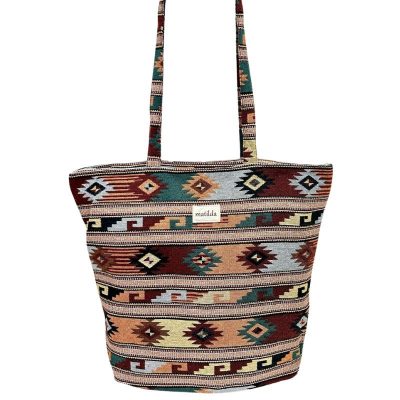 Bolso grande Marilda estampado etnico