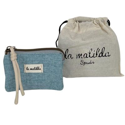 Monedero triple azul La Matilda