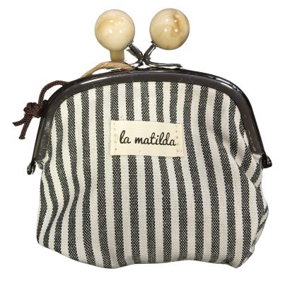 Monedero rayas negras y blancas Matilda