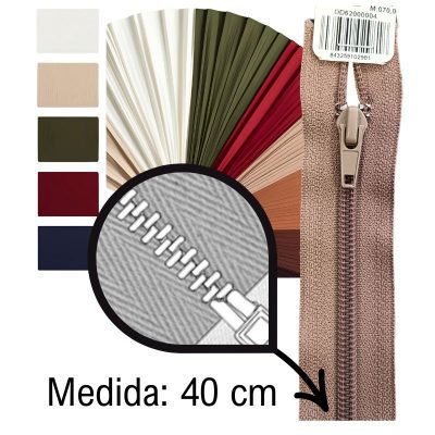 Cremallera Nylon Separador 40 cm