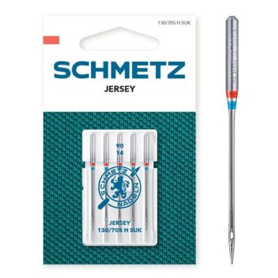 Pack 5 Agujas Schmetz jersey punta bola 130/705 H SUK