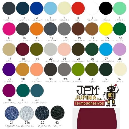 colores de rodilleras tergal