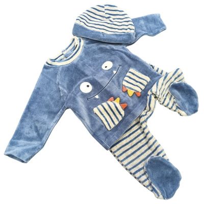 Pijama bebe monstruito azul