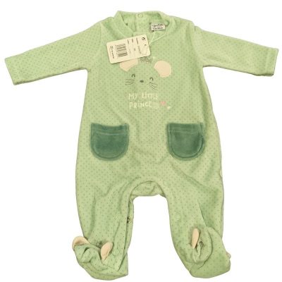 Pijama bebe niña verde princesa