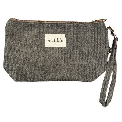 Neceser grande Matilda M101 pana gris 45