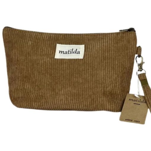 Neceser grande Matilda M101 pana beige oscuro 81