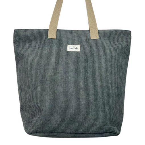 Bolsa grande Matilda M105 pana gris 45