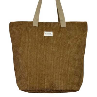 Bolsa grande Matilda M105 pana beige oscuro 81