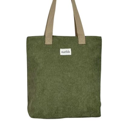 Bolsa pequeña Matilda M106 pana verde 83