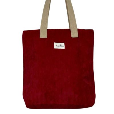 Bolsa pequeña Matilda M106 pana burdeos 86