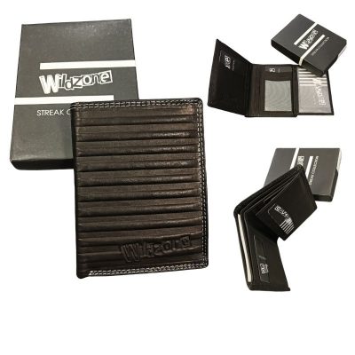 Cartera Billetero tarjetero Wildzone Streak piel negro