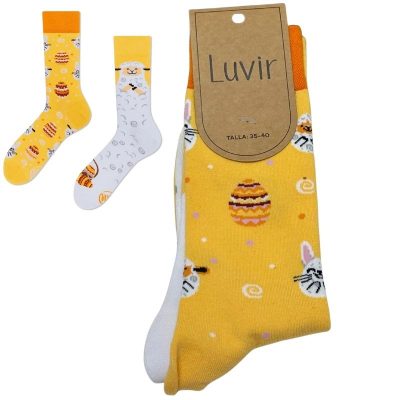 Calcetines de mujer con dibujos de ovejas talla única