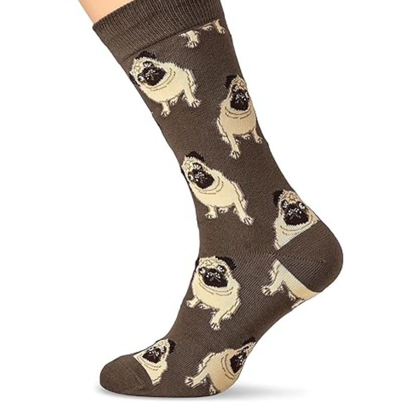 Calcetines dibujados hombre algodón LV04 modelo perros