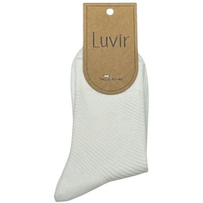 Calcetines reciclados de hombre LV14 con rayas caladas diagonales