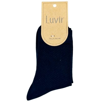 Calcetines reciclados de hombre LV14 con rayas caladas diagonales