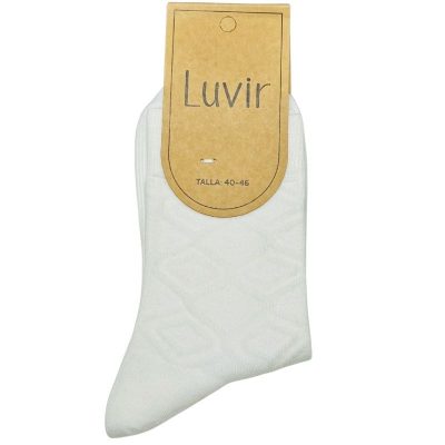 Calcetines reciclados de hombre LV14 con rombos en relieve