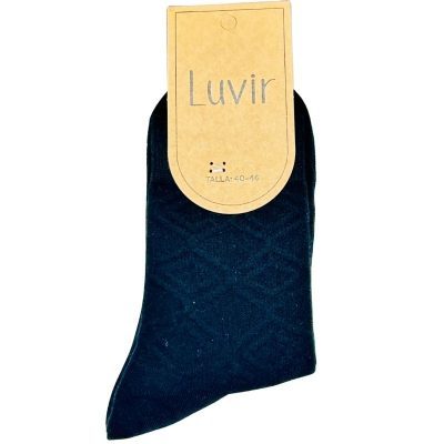 Calcetines reciclados de hombre LV14 con rombos en relieve