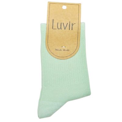 calcetin deportivo algodon menta