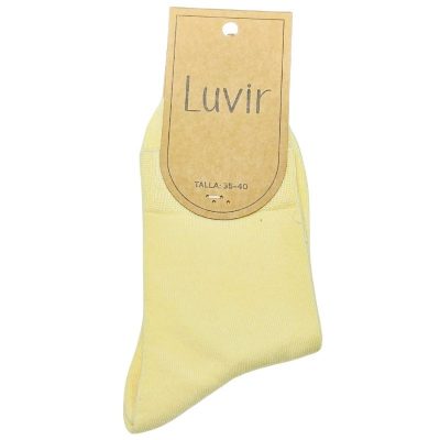 Calcetin reciclado amarillo