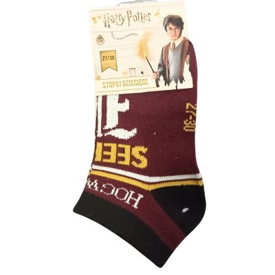 Calcetines tobilleros Harry Potter infantiles algodón Granate