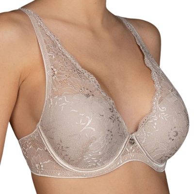 Sujetador ARACELI de encaje negro push up con relleno copa B