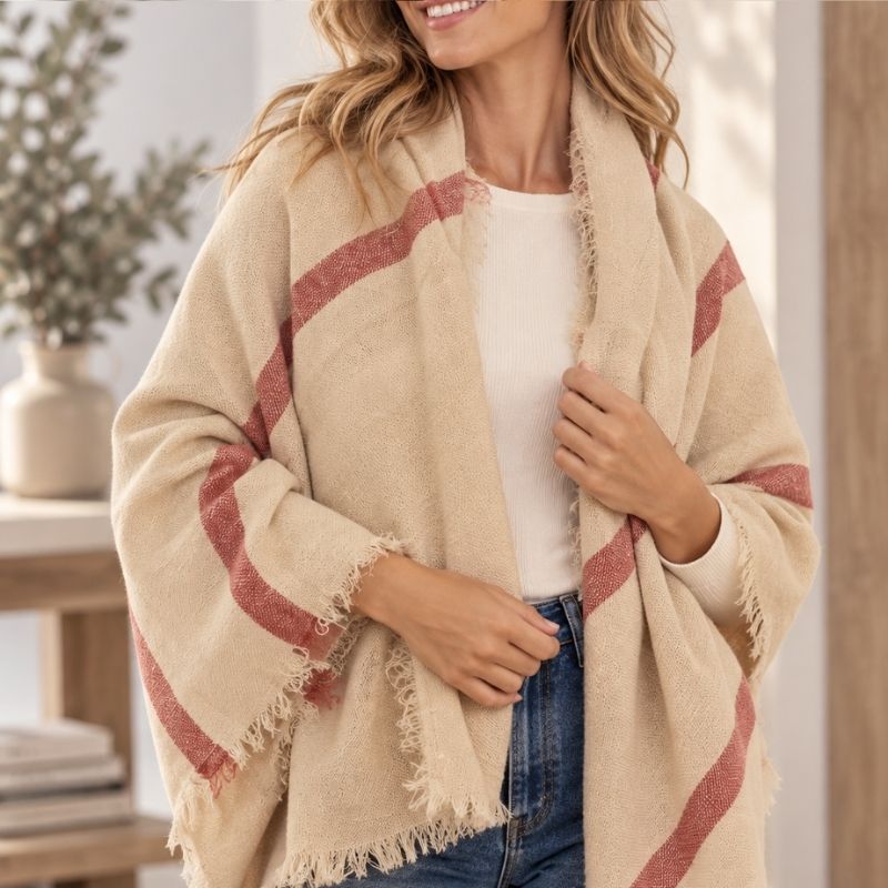 BUFANDA MAXI BEIGE