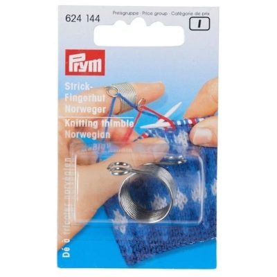 Dedal noruego Prym 624144 con dos guías para hilos de punto
