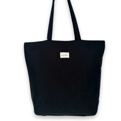 Bolsa grande M105 negro estampado 74