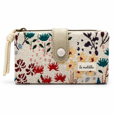 Billetero grande M123 floral estampado 27