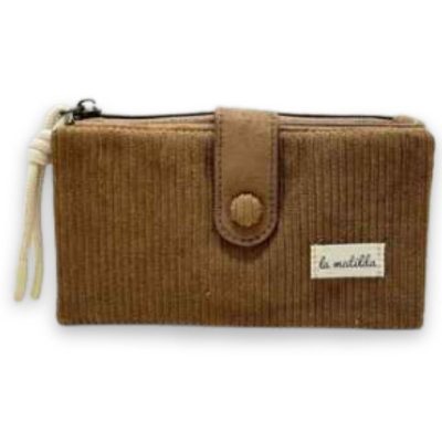 Billetero grande M123 marron estampado 81