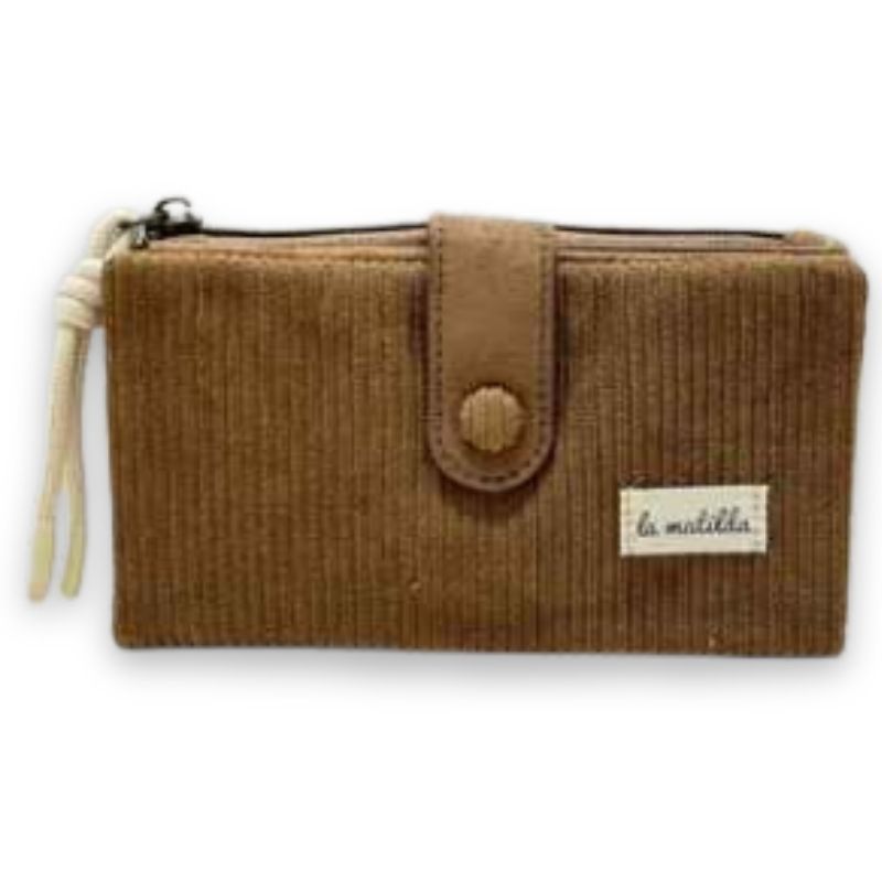 Billetero grande M123 marron estampado 81